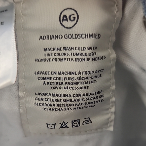 ADRIANO GOLDSCHMIED The Mid Rise Stevie Capri Slim Straight Soft Denim Size 31 - Picture 4 of 14